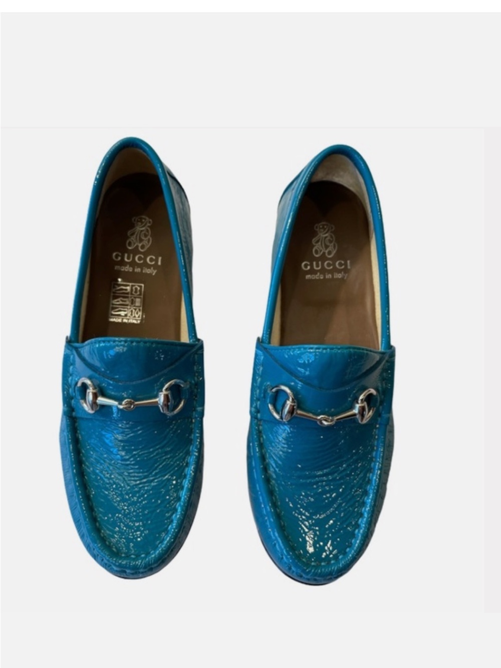 Gucci Children’s GG Loafer EU 33 / US Kids 2 – Authentic & Rare - Turquoise